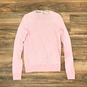 TORY BURCH Crewneck Pullover Cashmere Sweater Pink